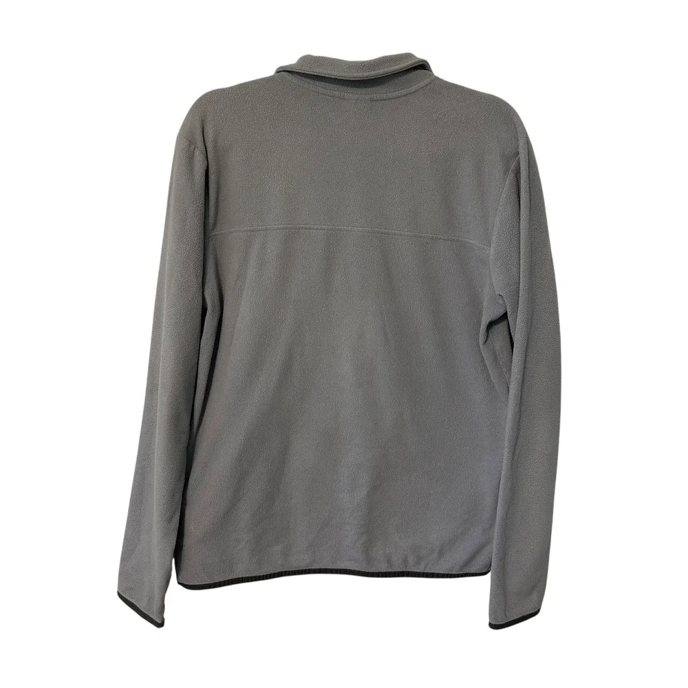 The North Face Mens Gray Fleece‎ Quarter Zip Pullover Long Sleeve Shirt Size L